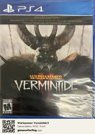 Warhammer: Vermintide II PlayStation 4, NTSC box front