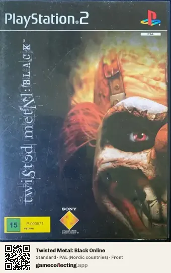 Twisted Metal: Black Online PlayStation 2, Nordic countries box front
