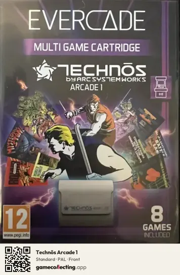 Technōs Arcade 1 Evercade, PAL box front