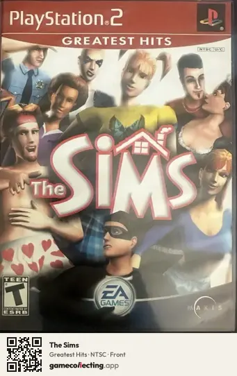 The Sims PlayStation 2, NTSC box front