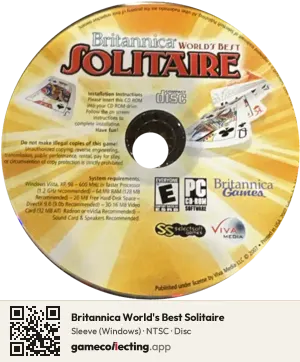 Britannica World's Best Solitaire Computer, NTSC disc