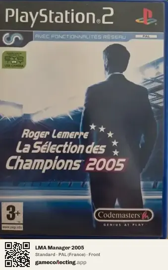 LMA Manager 2005 PlayStation 2, France box front