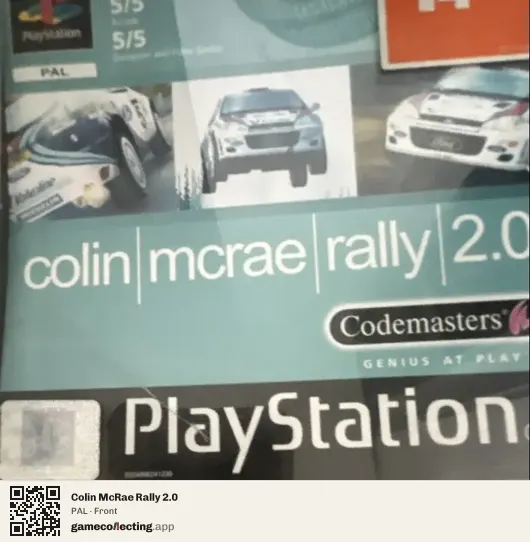 Colin McRae Rally 2.0 PlayStation, PAL box front