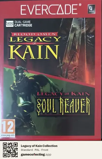 Legacy of Kain Collection Evercade, PAL box front