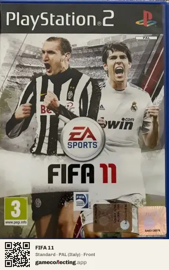 FIFA 11 PlayStation 2, Italy box front