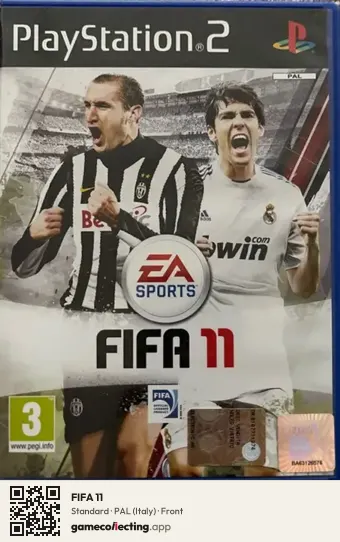 FIFA 11 PlayStation 2, Italy box front