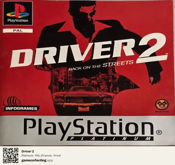 Driver 2 PlayStation, France box front