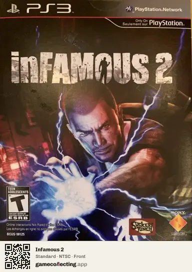 Infamous 2 PlayStation 3, NTSC box front
