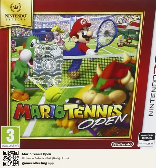 Mario Tennis Open Nintendo 3DS, Italy box front