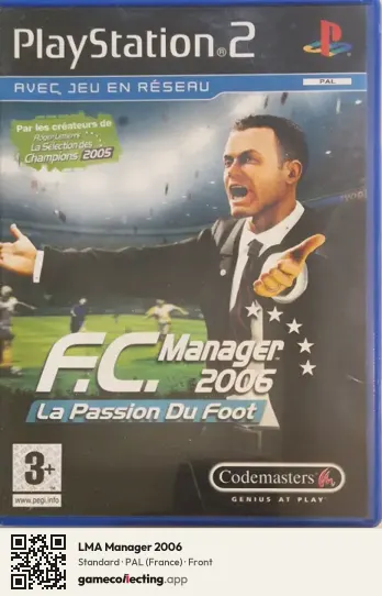LMA Manager 2006 PlayStation 2, France box front