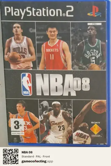 NBA 08 PlayStation 2, PAL box front