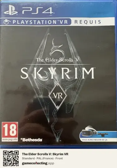 The Elder Scrolls V: Skyrim VR PlayStation 4, France box front