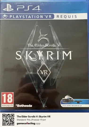 The Elder Scrolls V: Skyrim VR PlayStation 4, France box front