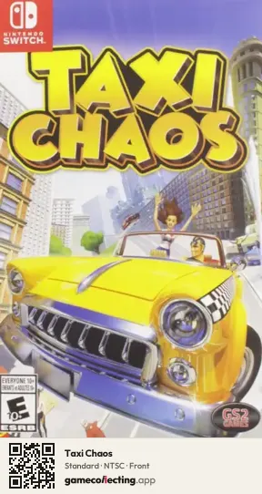 Taxi Chaos Nintendo Switch, NTSC box front