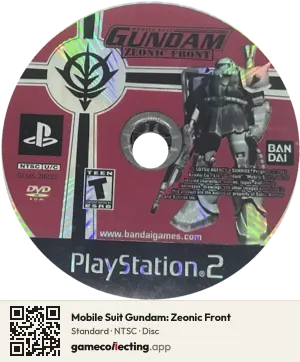 Mobile Suit Gundam: Zeonic Front PlayStation 2, NTSC disc