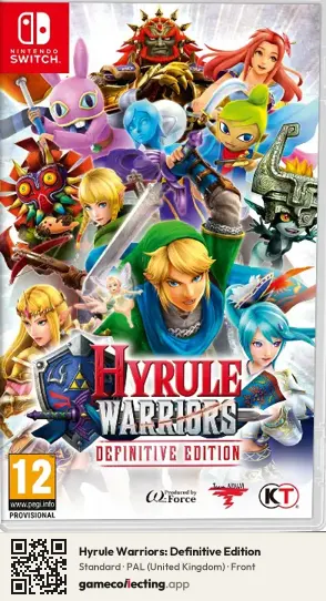 Hyrule Warriors: Definitive Edition Nintendo Switch, United Kingdom box front