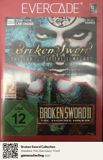 Broken Sword Collection Evercade, Germany box front
