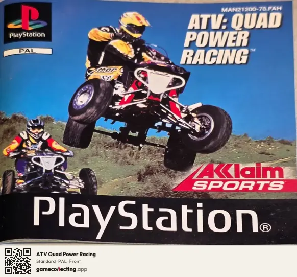 ATV Quad Power Racing PlayStation, PAL box front