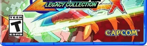 Mega Man Zero/ZX Legacy Collection, the ESRB box on its front