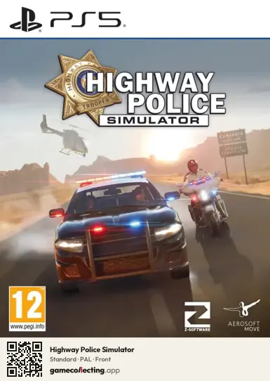 Highway Police Simulator PlayStation 5, PAL box front