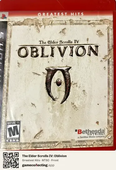 The Elder Scrolls IV: Oblivion PlayStation 3, NTSC box front