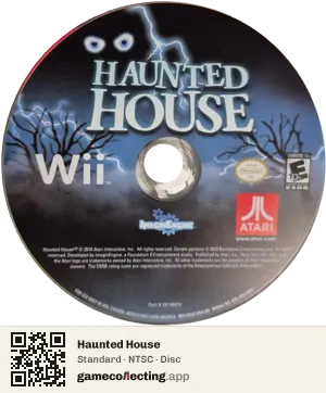 Haunted House Nintendo Wii, NTSC disc