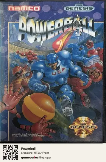 Powerball Sega Mega Drive / Genesis, NTSC box front