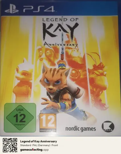 Legend of Kay Anniversary PlayStation 4, Germany box front