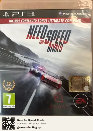 Need for Speed: Rivals PlayStation 3, Italy box front