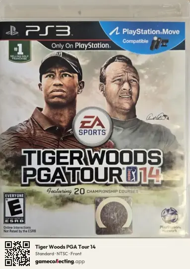 Tiger Woods PGA Tour 14 PlayStation 3, NTSC box front