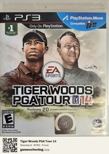Tiger Woods PGA Tour 14 PlayStation 3, NTSC box front