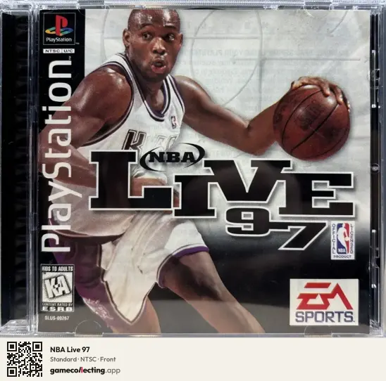 NBA Live 97 PlayStation, NTSC box front