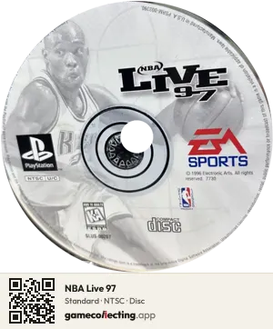 NBA Live 97 PlayStation, NTSC disc