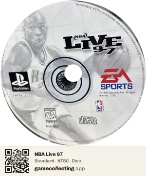 NBA Live 97 PlayStation, NTSC disc