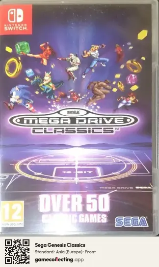 Sega Genesis Classics Nintendo Switch, Europe box front