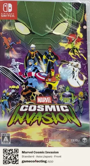 Marvel Cosmic Invasion Nintendo Switch, Japan box front