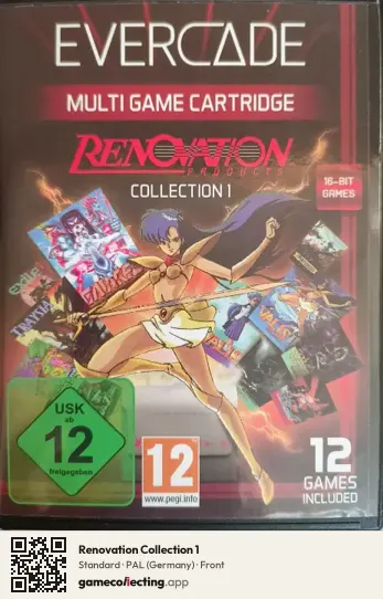 Renovation Collection 1 Evercade, Germany box front