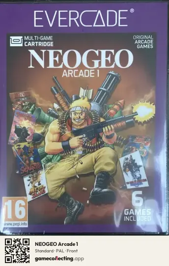 NEOGEO Arcade 1 Evercade, PAL box front