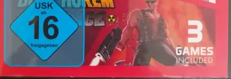 Duke Nukem Collection 2, the USK square on its front