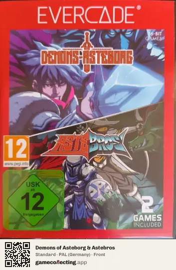 Demons of Asteborg & Astebros Evercade, Germany box front