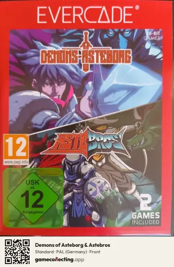 Demons of Asteborg & Astebros Evercade, Germany box front