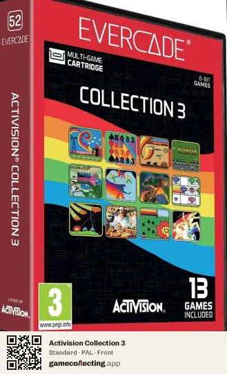 Activision Collection 3 Evercade, PAL box front