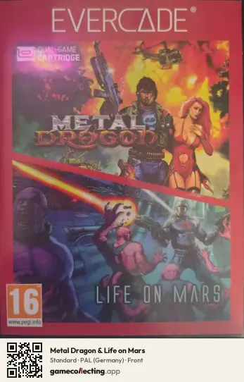 Metal Dragon & Life on Mars Evercade, Germany box front