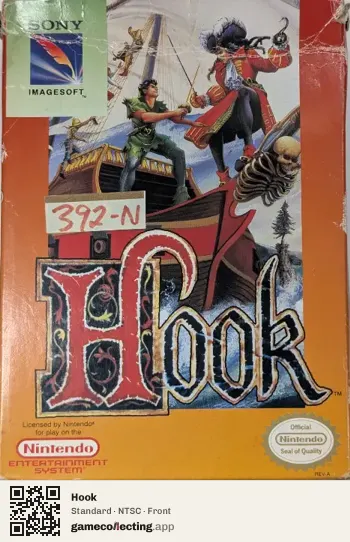 Hook Nintendo Entertainment System, NTSC box front