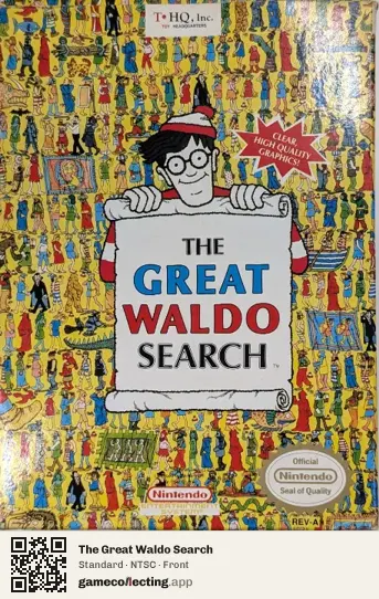 The Great Waldo Search Nintendo Entertainment System, NTSC box front
