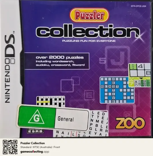 Puzzler Collection Nintendo DS, Australia box front