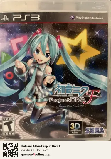 Hatsune Miku: Project Diva F PlayStation 3, NTSC box front