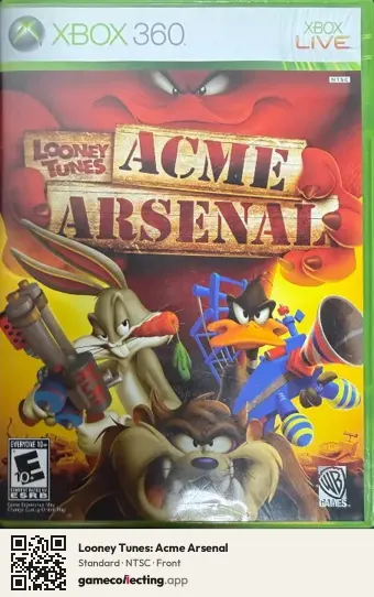 Looney Tunes: Acme Arsenal Xbox 360, NTSC box front