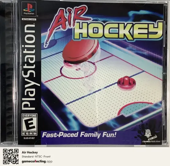 Air Hockey PlayStation, NTSC box front