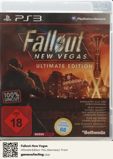 Fallout: New Vegas PlayStation 3, Germany box front